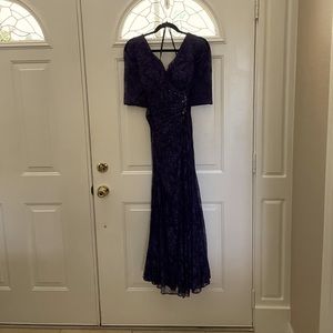 Blue formal gown